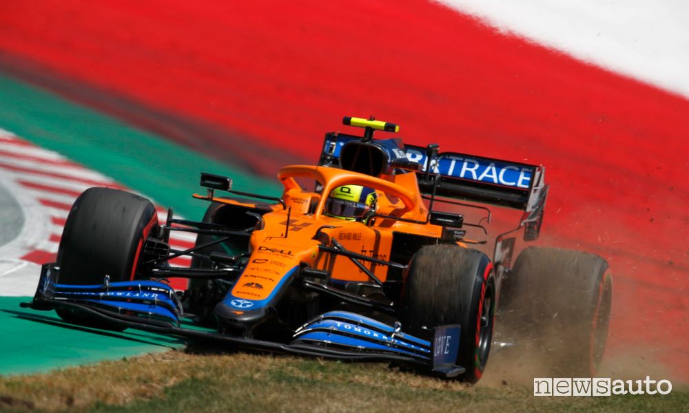 McLaren Lando Norris qualifiche Gp Austria F1 2021