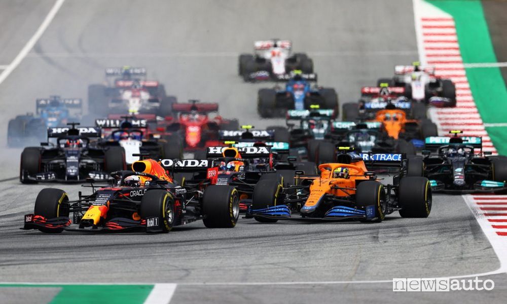 F1 Gp Austria 2021 partenza