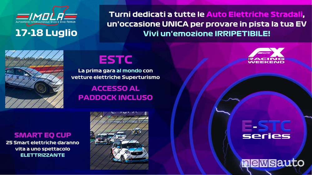 E-STC Series locandina gara inaugurale Imola