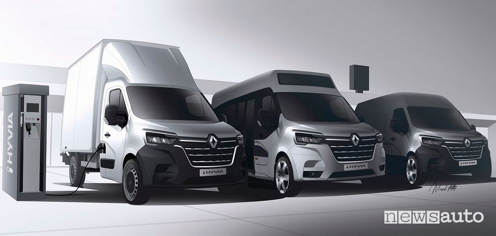 nuova gamma Renault Master E-Tech ad idrogeno: Citybus, Van e Telaio Cabinato