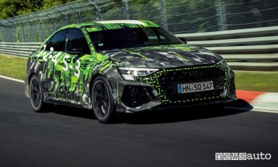 Nuova Audi RS 3, tempo record al Nürburgring [video]