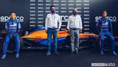 Sparco celebra 25 anno di collaborazione con McLaren nella sede di Volpiano
