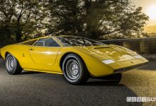 Vista di profilo Lamborghini Countach LP 500 concept