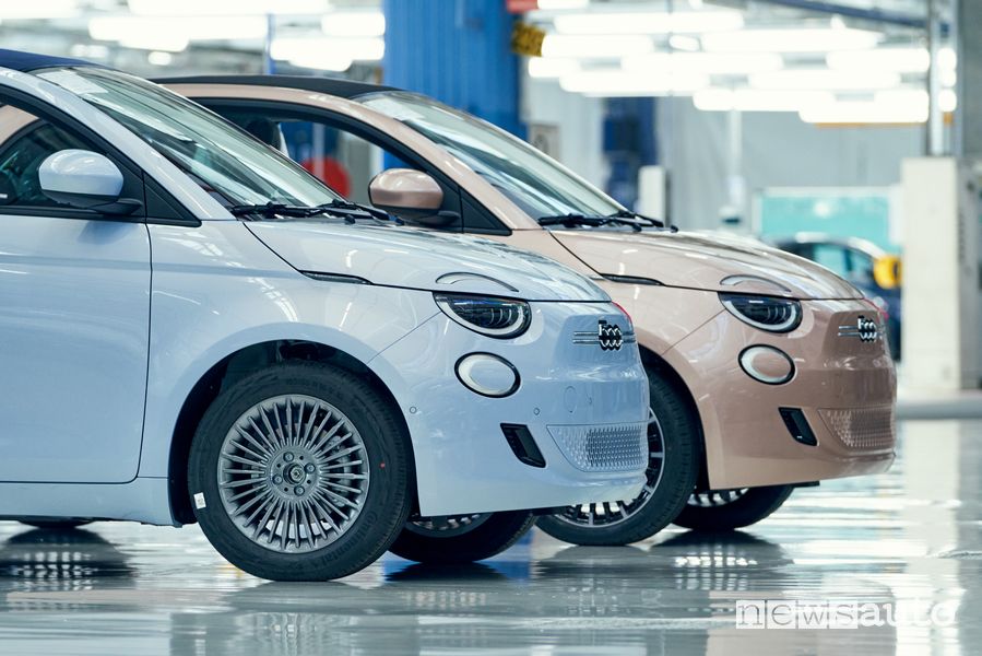 Produzione nuova Fiat 500 elettrica