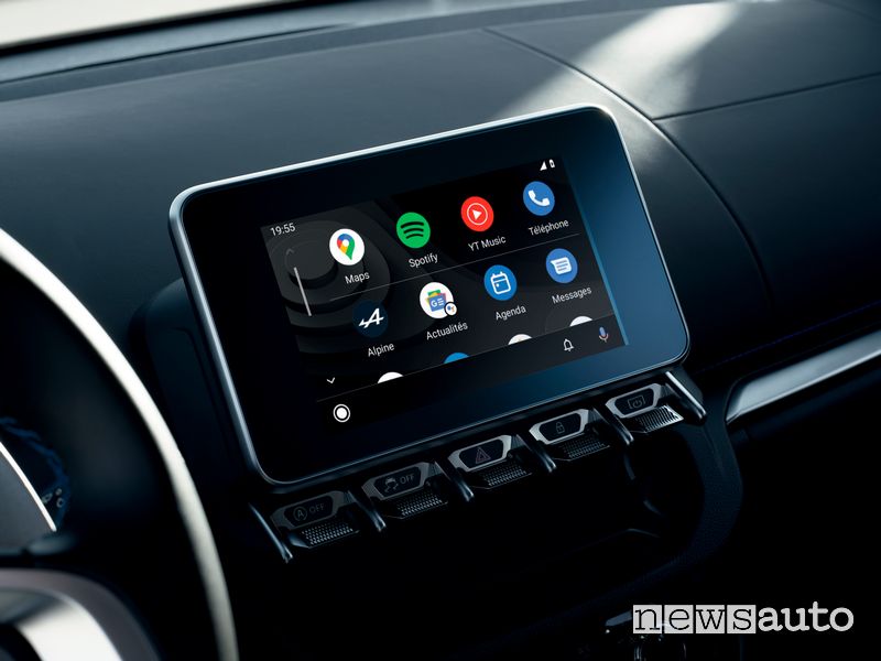 Android Auto infotainment nuova Alpine A110