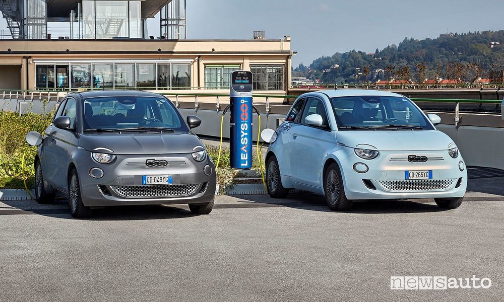 Noleggio Fiat 500 elettrica, da 14 euro al giorno