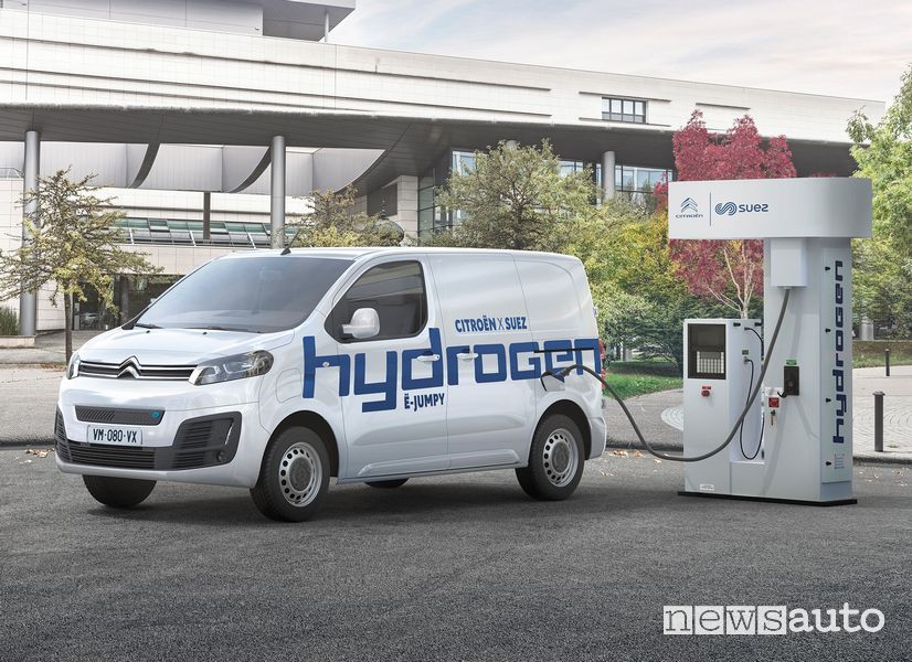Citroën ë-Jumpy Hydrogen rifornimento di idrogeno