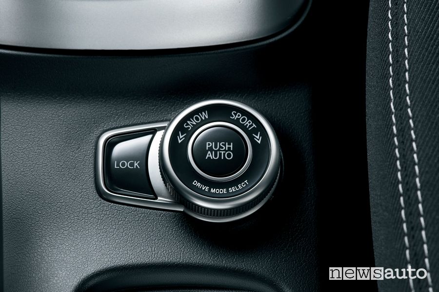 Manopola Drive Mode Select nuovo Suzuki S-Cross Hybrid