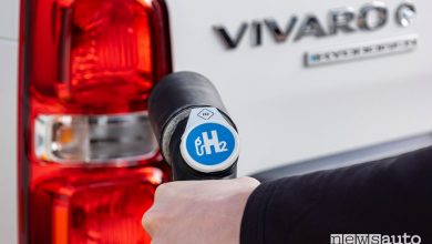 Opel Vivaro-e Hydrogen rifornimento di idrogeno