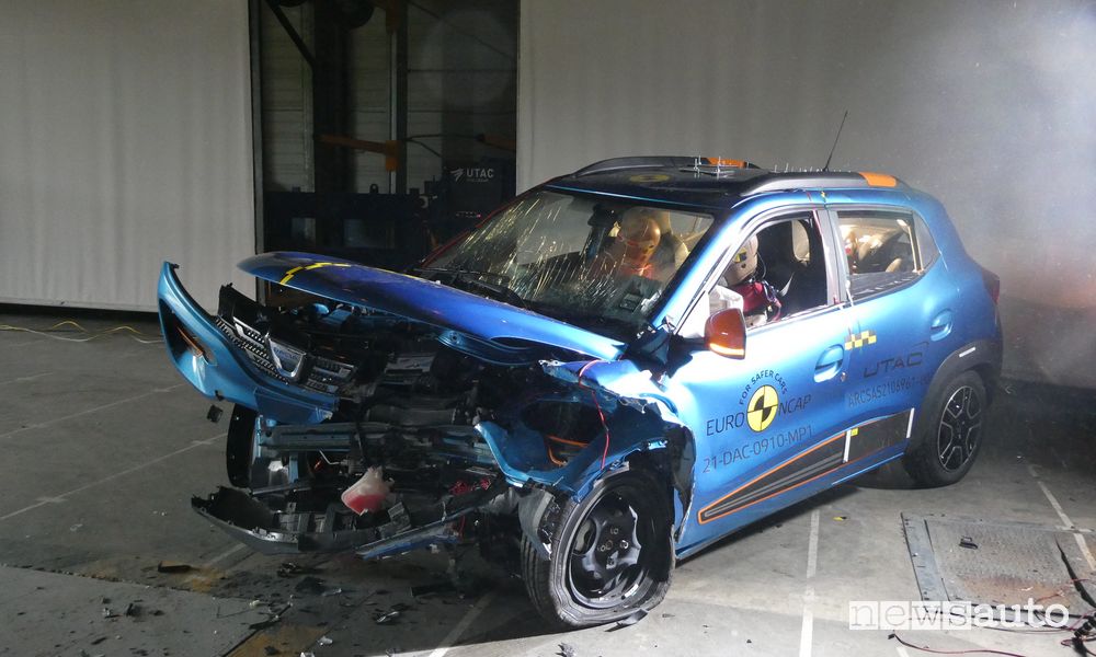 Dacia Spring crash test Euro NCAP 2021