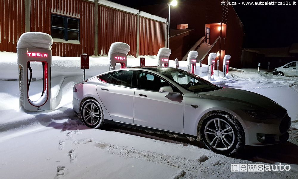 Tesla tempo ricarica a basse temperature