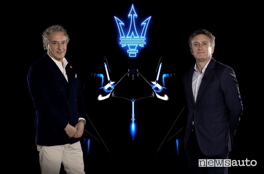 Davide Grasso CEO Maserati insieme ad Alejandro Agag, fondatore del Mondiale Formula E