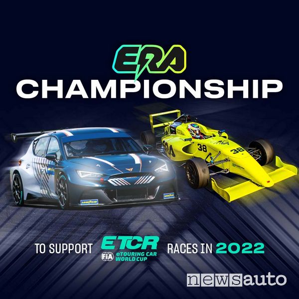 Locandina campionato ERA a supporto dell'ETCR con monoposto elettriche