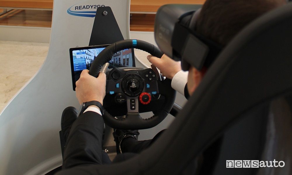 Simulatore di guida, a realtà virtuale stradale