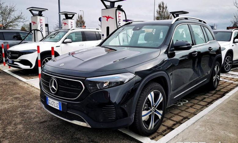 Mercedes EQB ricarica ionity