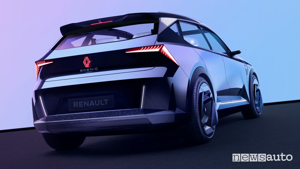 Vista posteriore Renault Scénic Vision concept car