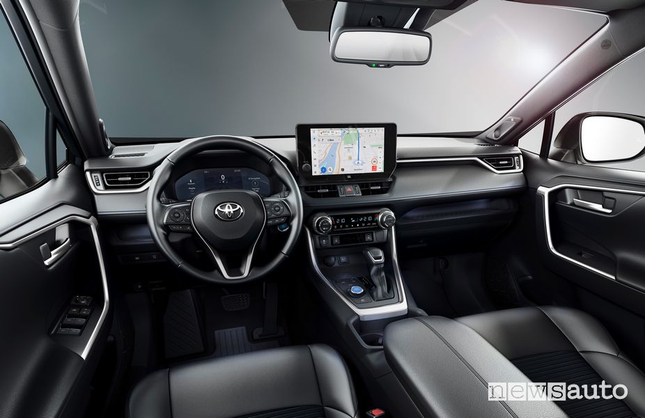 plancia strumenti del nuovo Toyota RAV4 2023 con display da 10,5"