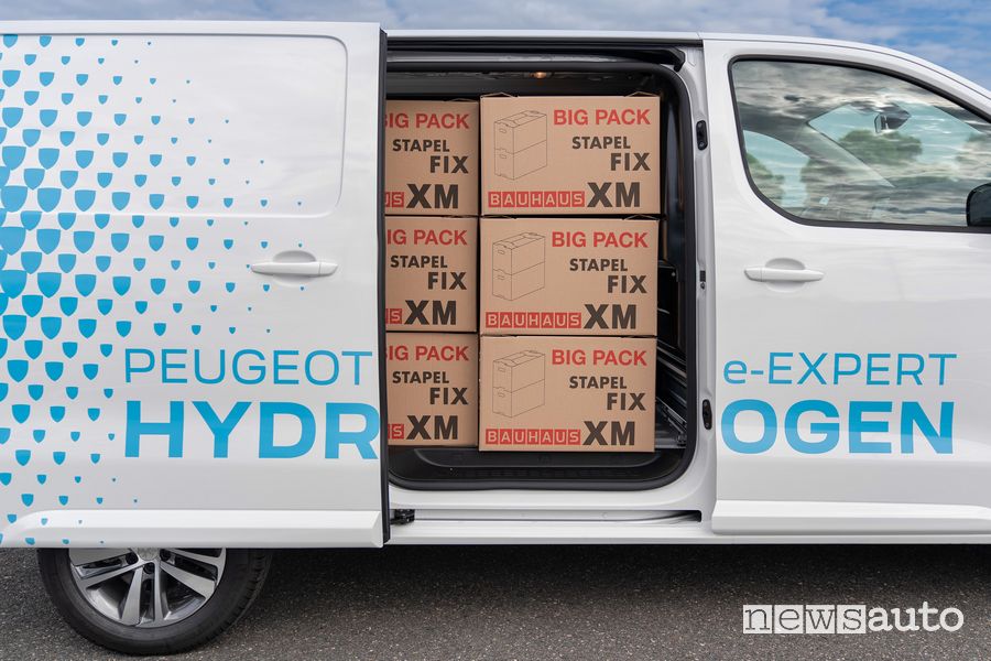 Capacità di carico Peugeot e-Expert Hydrogen