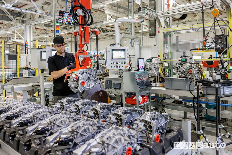 Renault electric motor production line