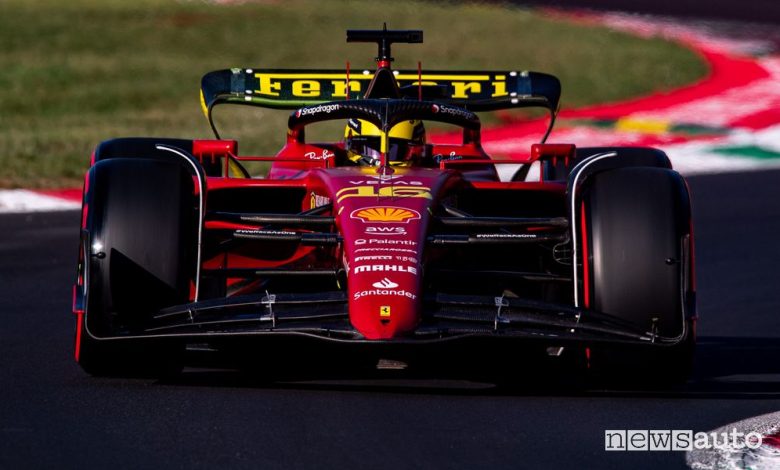 F1 Monza 2022 pole position Ferrari, qualifiche griglia di partenza