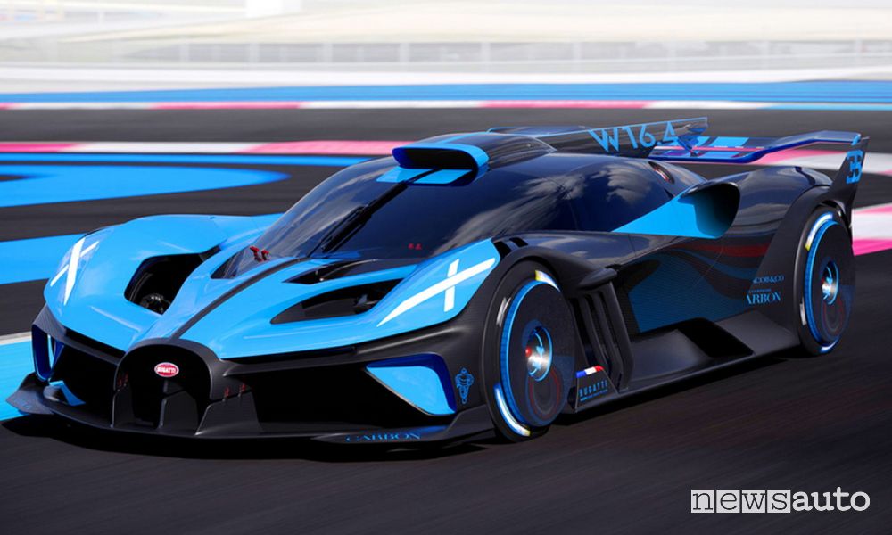 Bugatti Bolide al 3° posto fra le auto più veloci al mondo