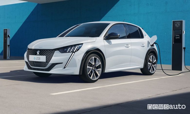 Peugeot e-208 elettrica, nuovo motore e più autonomia