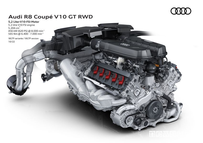 Motore 5.2 V10 FSI Audi R8 Coupé V10 GT RWD