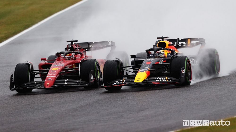 F1 Gp Giappone 2022 Red Bull Verstappen Ferrari Leclerc