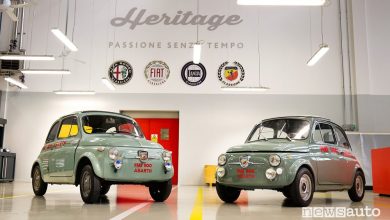 Abarth Classiche 500 Record Monza e Fiat 500 elaborata Abarth Record