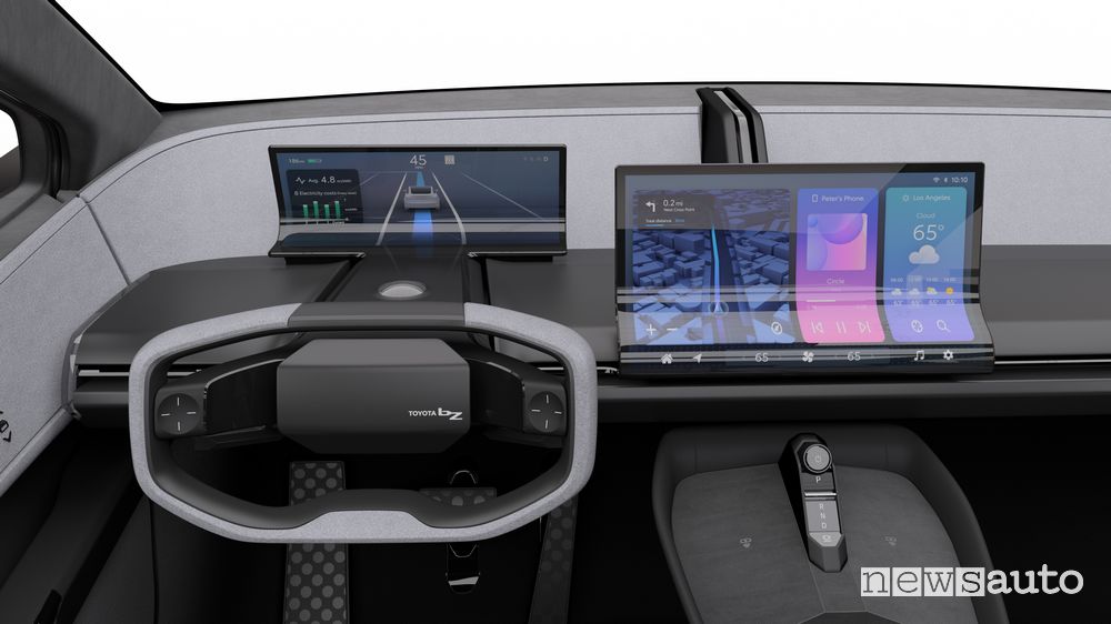 Toyota bZ Compact SUV Concept plancia abitacolo