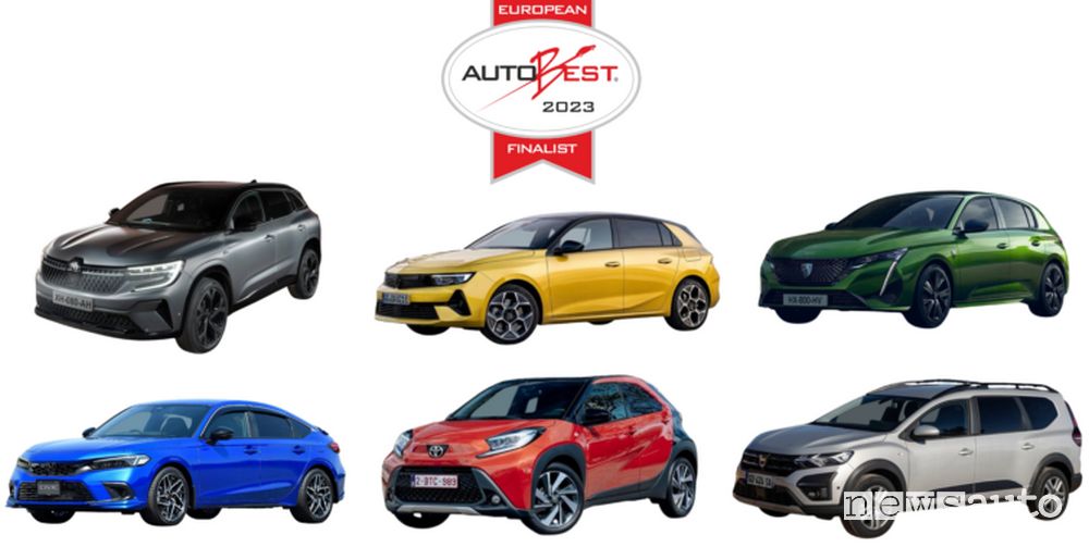 Le sei auto finaliste in lizza per il premio Autobest 2023