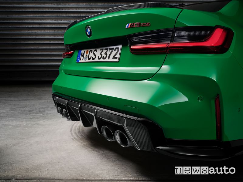 BMW M3 CS scarico posteriore in titanio