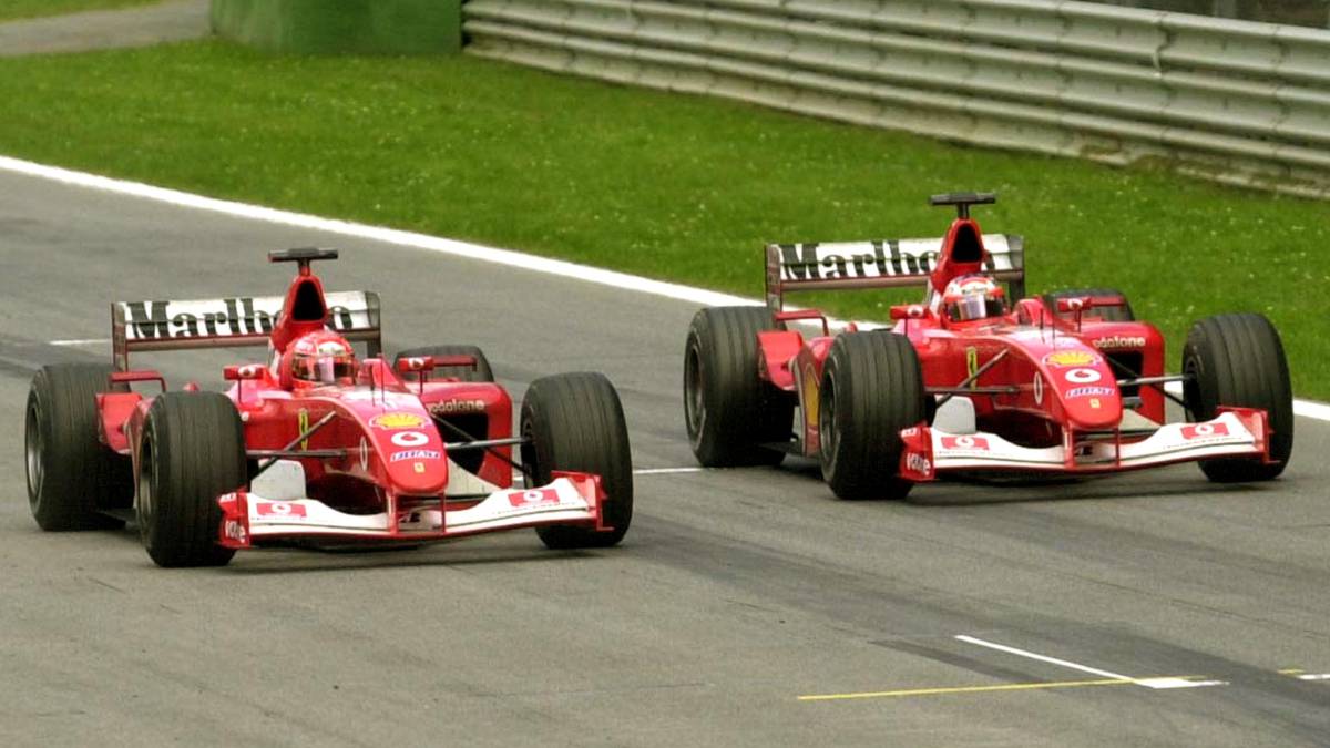 Giochi di squadra in F1, storie Ferrari, Schumacher e Barrichello
