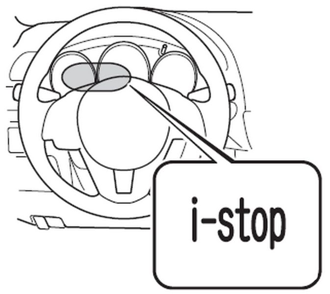 Mazda i-stop spia cruscotto