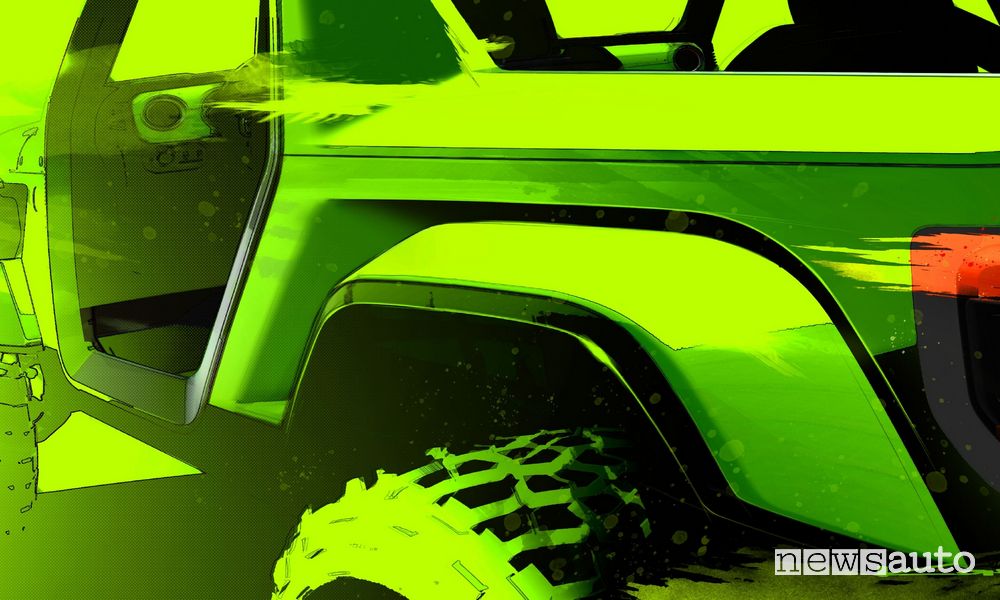 Teaser concept Jeep Gladiator Rubicon