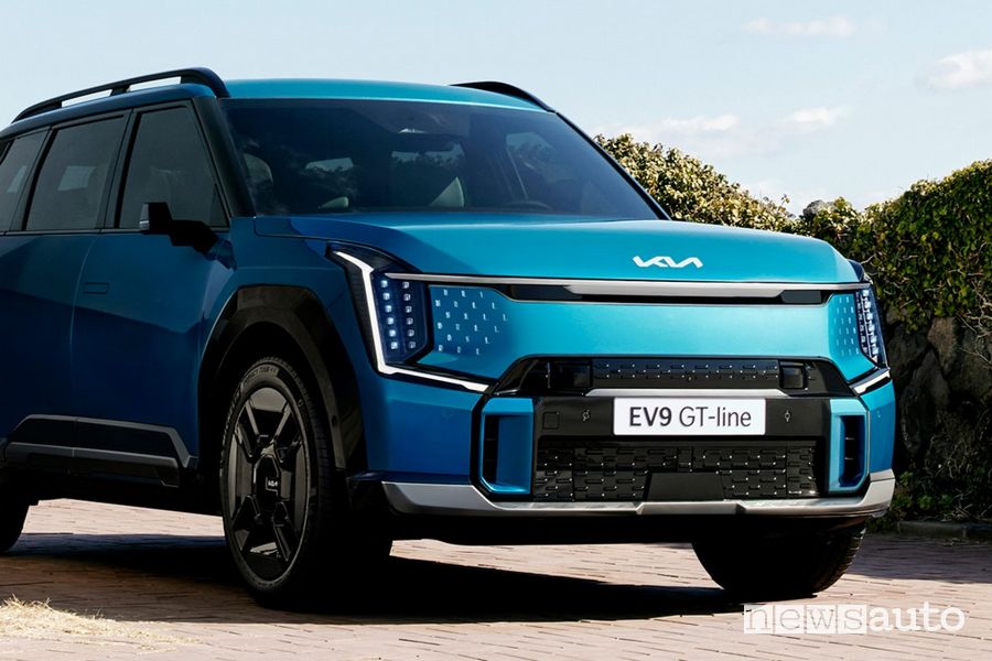 Kia EV9 GT Line paraurti anteriore