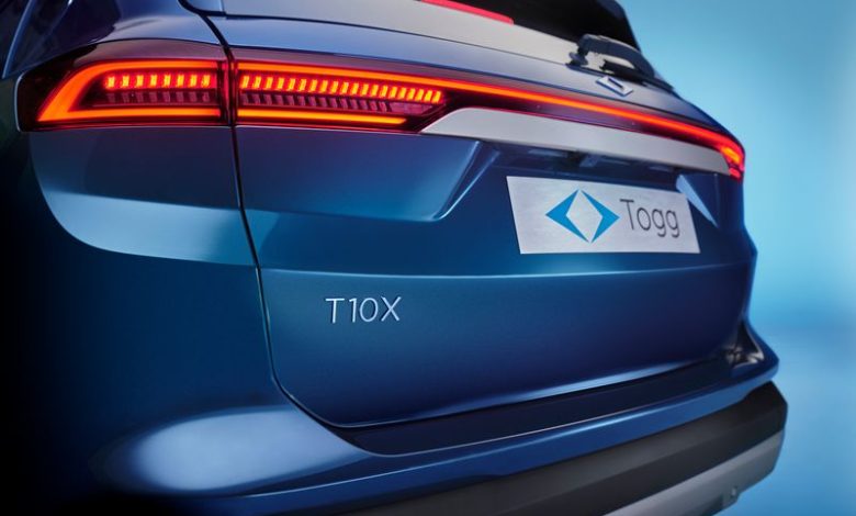 Togg T10X fari posteriore firma luminosa