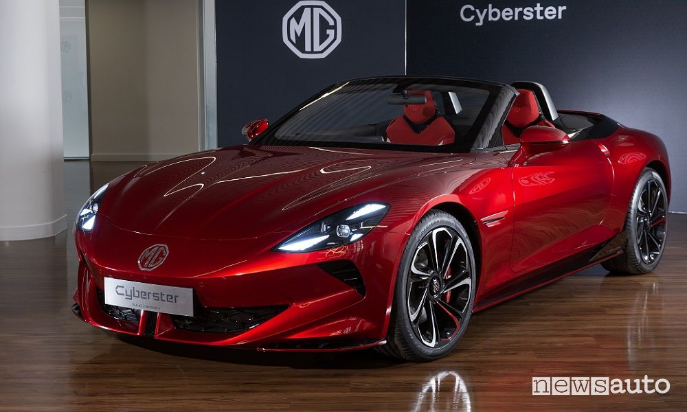 MG Cyberster anteriore 3/4