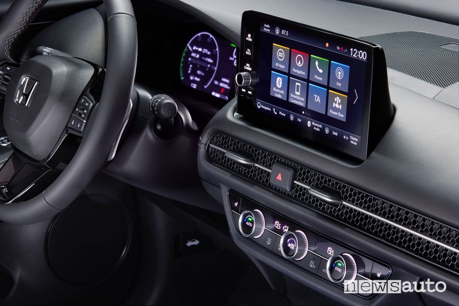 Nuovo Honda ZR-V display infotainment