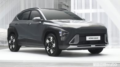 Nuova Hyundai Kona Hybrid anteriore 3/4