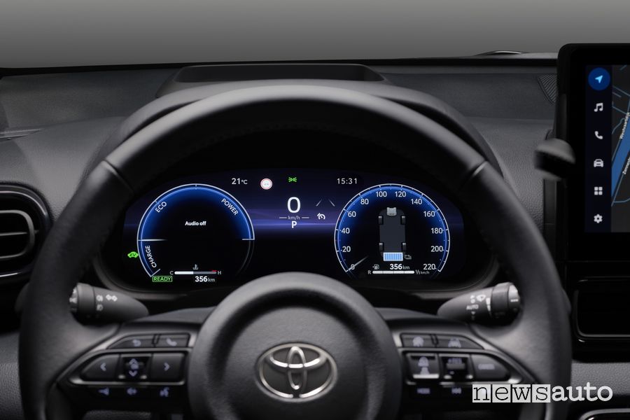 Toyota Yaris 2024 Premiere Edition quadro strumenti 12,3 pollici