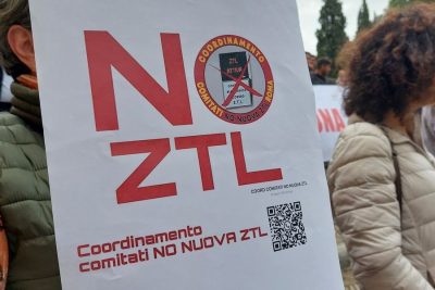 Protesta contro la ZTL Fascia Verde a Roma