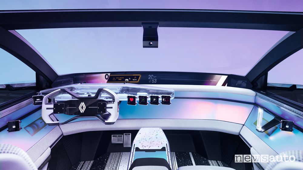 Concept-car Renault H1st vision pericolo di incedente in tempo reale