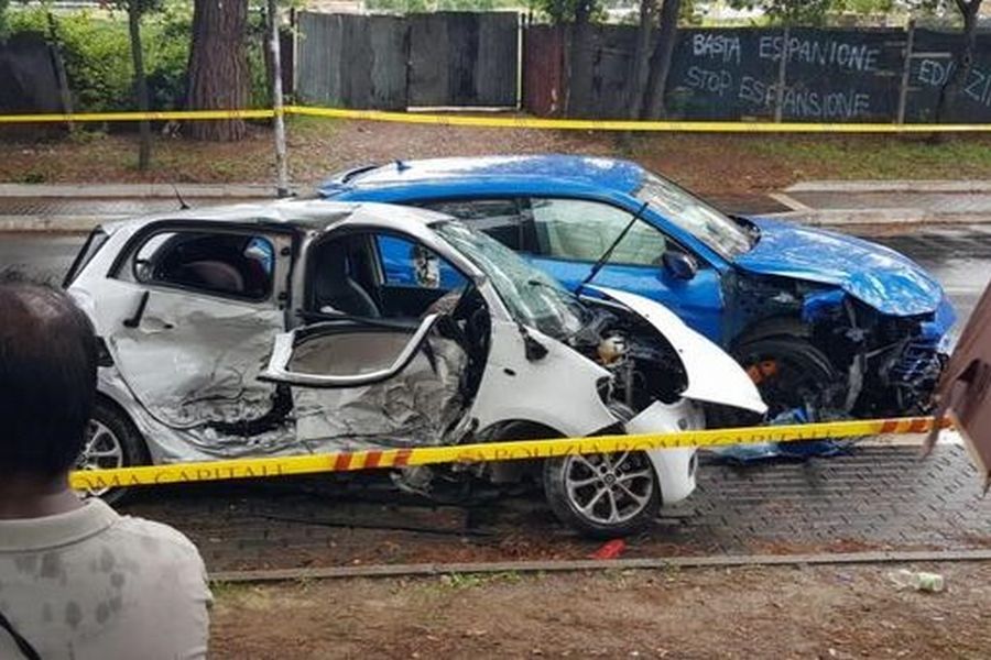 incidente dello youtuber con la Lamborghini a Roma