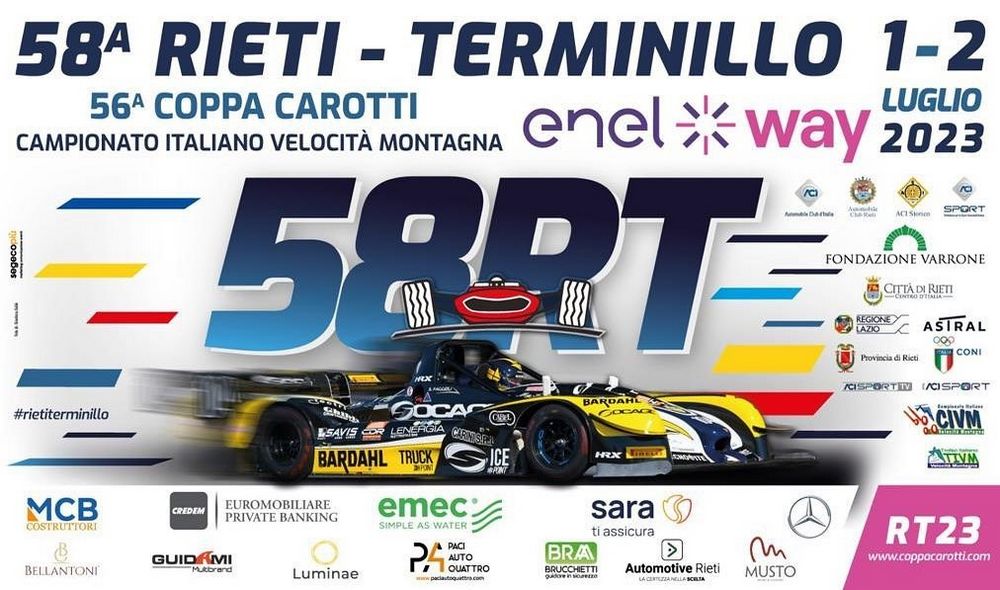 58^ Rieti-Terminillo, Campionato Italiano Velocità Montagna 2023 CIVM