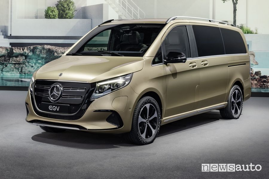 Nuovo Mercedes EQV anteriore 3/4