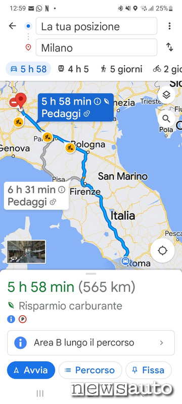 Google Maps è un APP per viaggi ed itinerari molto ben fatta