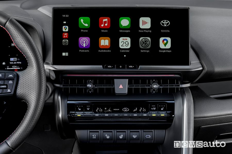 Nuova Toyota C-HR GR Sport display Apple CarPlay