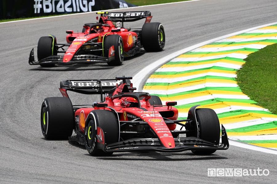 Qualifiche Brasile Formula 1 2023 Ferrari Leclerc Sainz