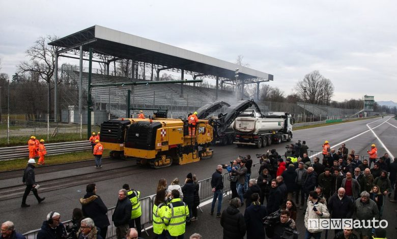 Rifacimento asfalto Autodromo di Monza